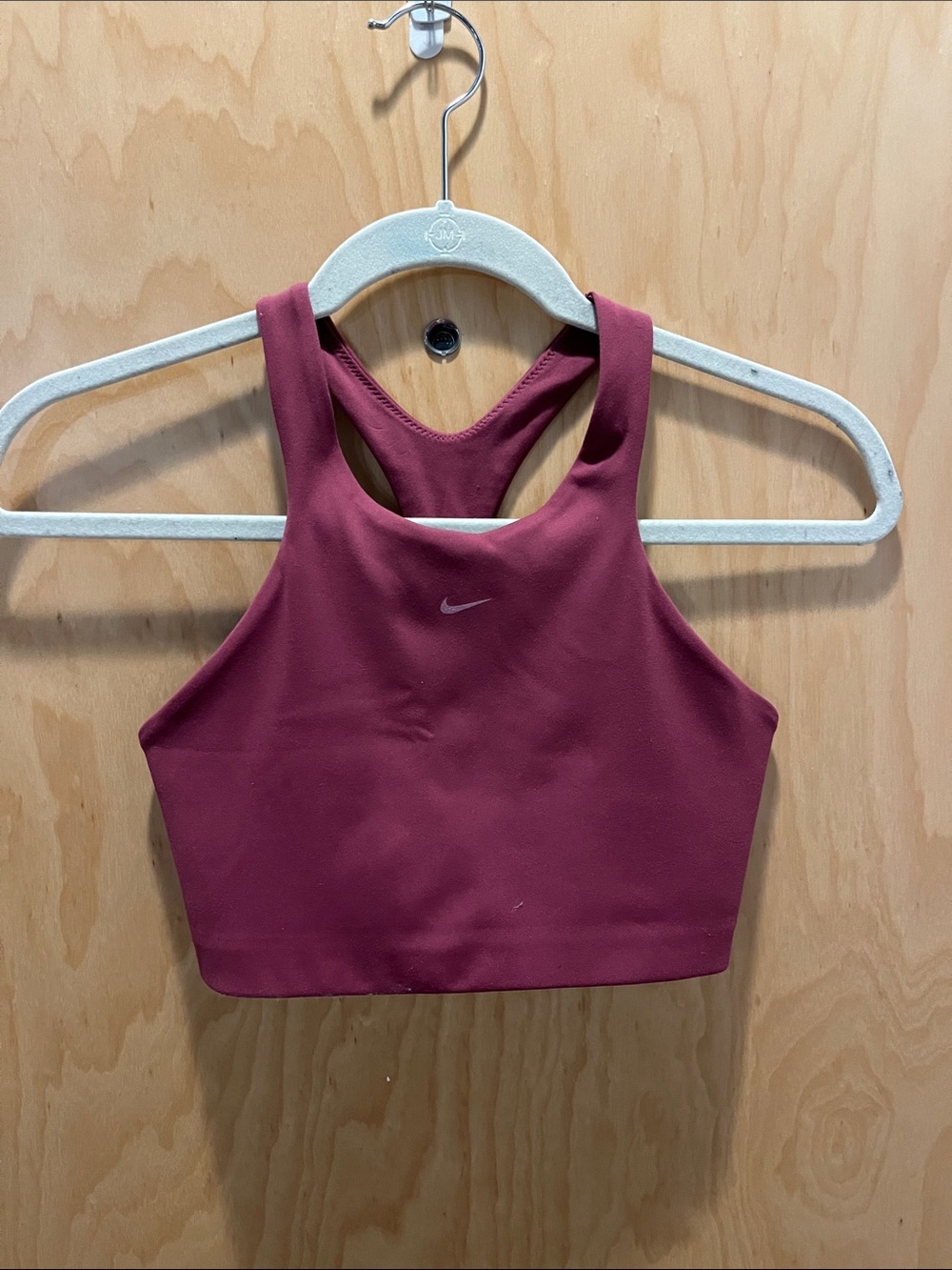 Nike Women's Wine High-Neck Racerback Sports Bra